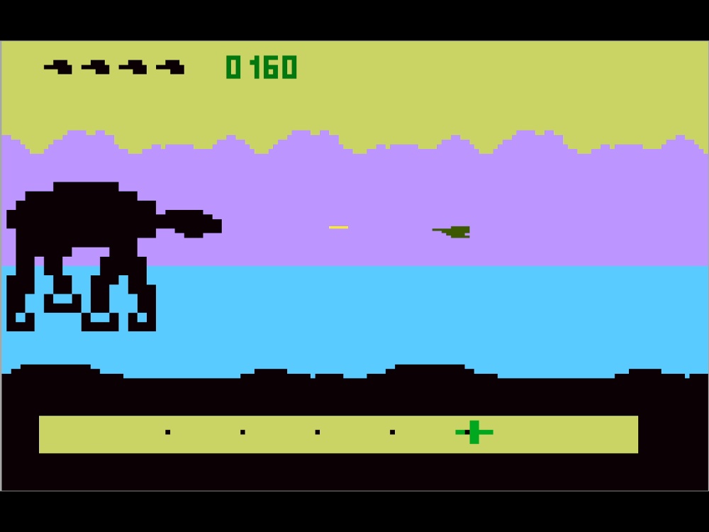 Gameplay of Star Wars The Empire Strikes Back for Intellivision